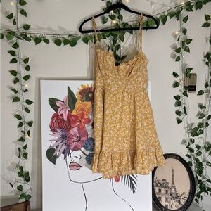 ✨Yellow Floral Sundress-Cider✨